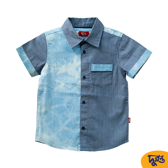 Stripe 100% Cotton Shirt for 1.5 to 6 Years Boys